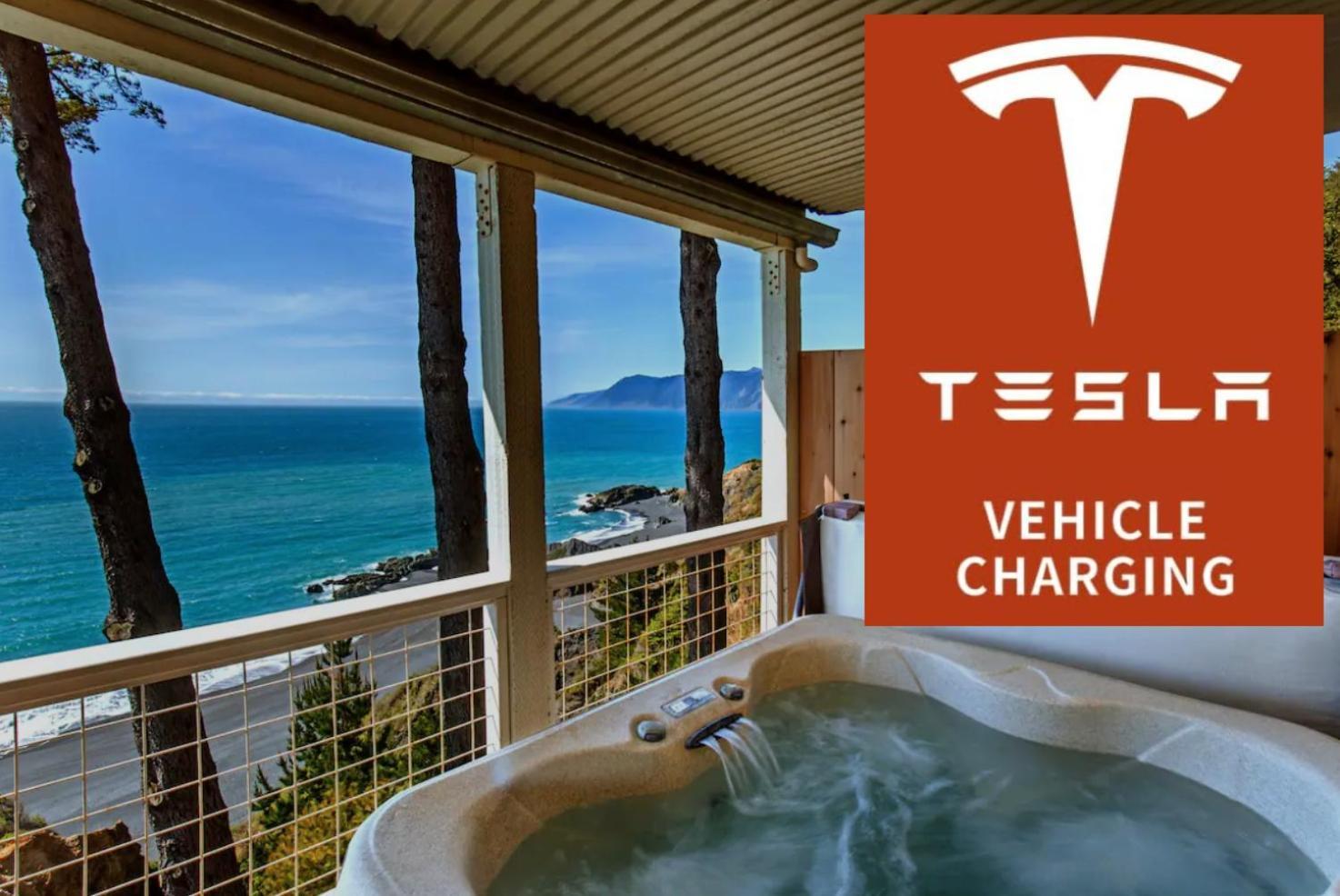 Amazing Oceanview 2 Bedroom Oceanfront! By Oceanviewhottubs Shelter Cove, Ca Tesla Ev Station Екстериор снимка